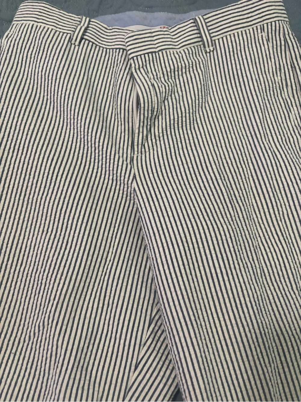 Izod boys blue and White Seersucker Sport Coat and pants